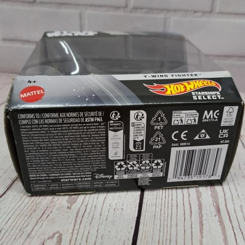 Hot‎ Wheels Starships Select Star Wars Y-WING FIGHTER #31 Sealed Box